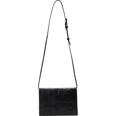 Allsaints Uma Leather Crossbody Bag In Black