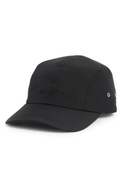 Allsaints Underground Admiral Baseball Cap In Black