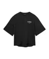 Allsaints Underground Amelie Oversized T-shirt In Black