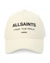 Allsaints Underground Baseball Cap In Chalk White