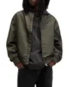 Allsaints Underground Relaxed Fit Bomber Jacket In Dull Khaki