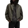 Allsaints Underground Relaxed Fit Bomber Jacket In Dull Khaki Green