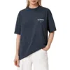 Allsaints Cotton Underground Etta Oversized T-shirt In Blue