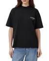 Allsaints Underground Etta Oversized T-shirt In Black