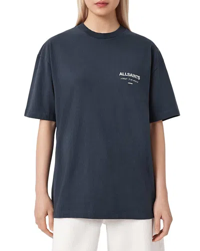 Allsaints Underground Etta Tee In Blue