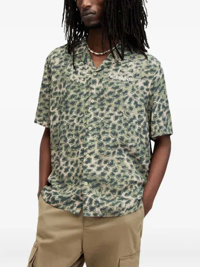 ALLSAINTS UNDERGROUND LEOPARD-PRINT SHIRT