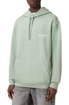 Allsaints Underground Logo Graphic Hoodie In Green