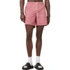 Allsaints Underground Logo Print Swim Trunks In Amara Pink