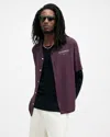 Allsaints Underground Logo Relaxed Fit Shirt In Night Purple