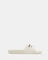 Allsaints Underground Logo Slip On Slides In White