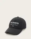 Allsaints Underground Logo Adjustable Ripstop Baseball Cap In Pink
