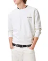 Allsaints Underground Relaxed Fit Crew Neck Sweatshirt In Ashen White
