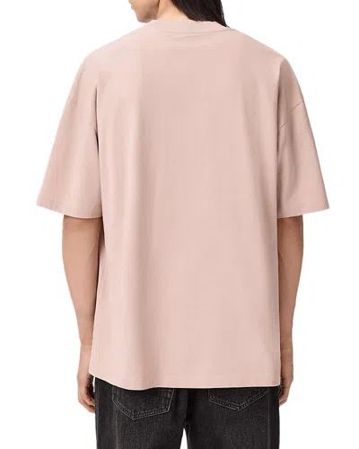 Allsaints Underground Organic Cotton Logo Graphic Tee In Pink