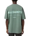 Allsaints Access Tee In Smokey Green