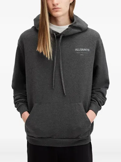 Allsaints Underground Oth Hoodie In Gray