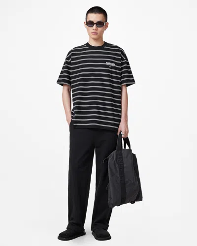 ALLSAINTS UNDERGROUND OVERSIZED STRIPED T-SHIRT