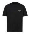 Allsaints Underground Oversize Organic Cotton Graphic T-shirt In Black
