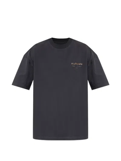 Allsaints Underground Printed-logo T-shirt In Black