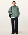 Allsaints Underground Regular Fit Hoodie In Green