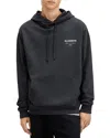 Allsaints Underground Regular Fit Hoodie In Garnet Blue
