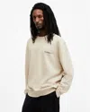 Allsaints Underground Relaxed Fit Crew Neck Sweatshirt In Boston Taupe