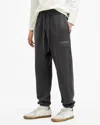 Allsaints Underground Relaxed Fit Logo Sweatpants In Grvstone Grey Marl