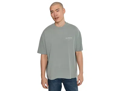 Allsaints Underground Tee In Gray
