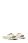 Allsaints Underground Logo Slip On Slides In White