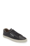 Allsaints Underground Leather Low Top Mens Lace-up Leather Casual And Fashion Sneakers In Black