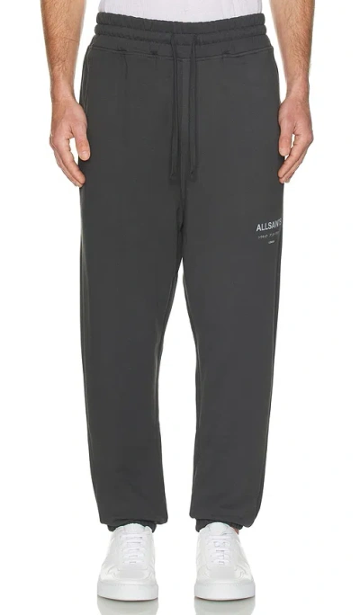 Allsaints Underground Sweatpant In Shaded Grey