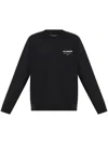 Allsaints Mens Jet Black Underground Logo Graphic-print Cotton Sweatshirt Xxl In Black
