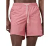 Allsaints Underground Logo Print Swim Trunks In Amara Pink