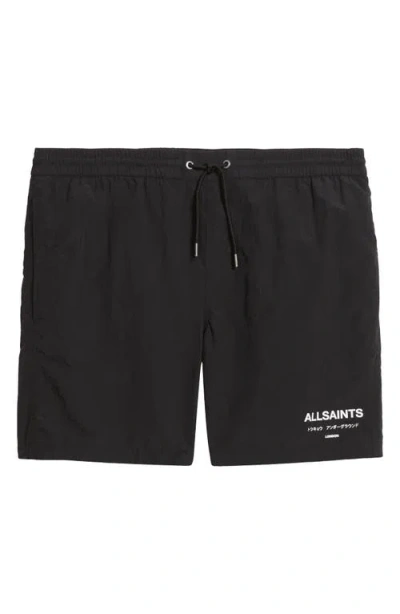 Allsaints Underground 6.3 Swim Shorts In Black