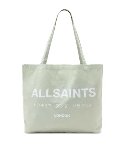 Allsaints Underground Tote Bag In Green