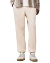 Allsaints Mens Underground Relaxed-fit Organic-cotton Jogging Bottoms Sandy White Xl In Sandy White