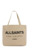 Allsaints Undrground Acid Tote In Brown