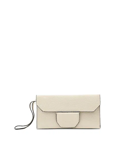 Allsaints Ursa Leather Pouch In Metallic