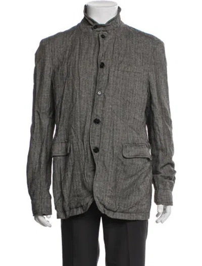 Pre-owned Allsaints Utility Jacket In Gray