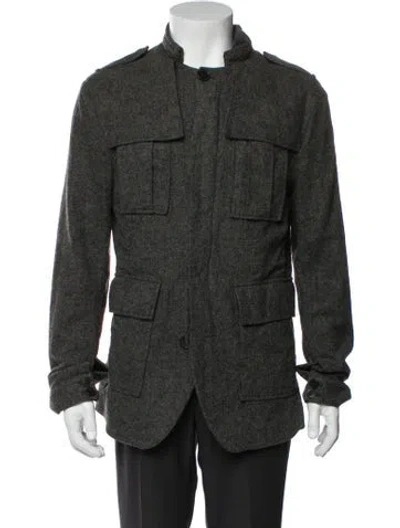 Pre-owned Allsaints Utility Jacket In Gray