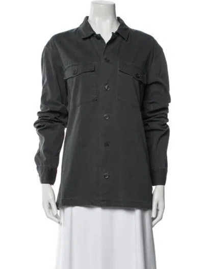Pre-owned Allsaints Utility Jacket In Gray