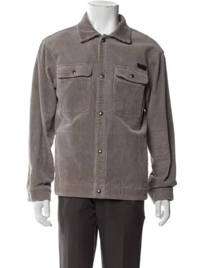 Pre-owned Allsaints Utility Jacket In Gray