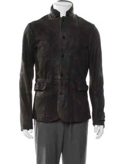 Pre-owned Allsaints Utility Jacket In Gray