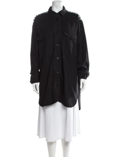 Pre-owned Allsaints Utility Jacket In Gray