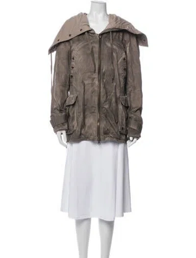 Pre-owned Allsaints Utility Jacket In Gray