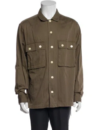 Pre-owned Allsaints Utility Jacket In Green