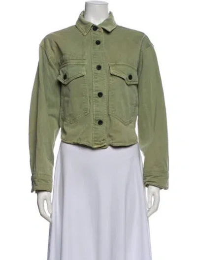 Pre-owned Allsaints Utility Jacket In Green