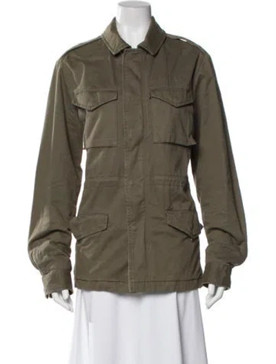 Pre-owned Allsaints Utility Jacket In Green