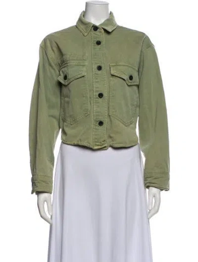 Pre-owned Allsaints Utility Jacket In Green