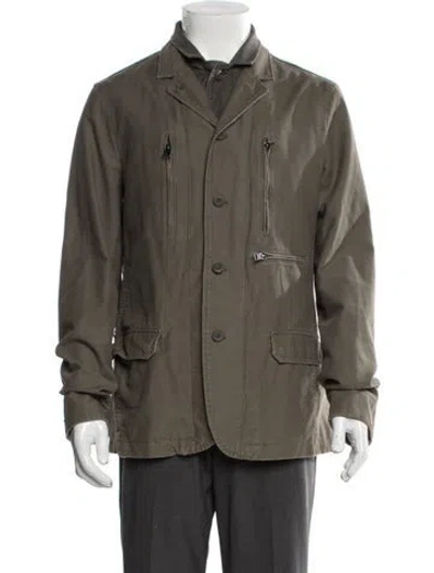 Pre-owned Allsaints Utility Jacket In Green