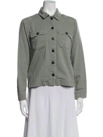Pre-owned Allsaints Utility Jacket In Green